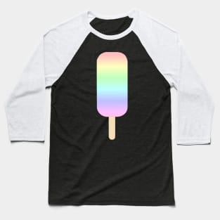 Pastel Rainbow Icecream Pop Baseball T-Shirt